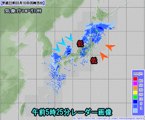 天気予報は当たるのか?(3月10日)