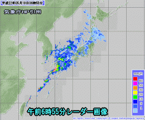 天気予報は当たるのか?(5月19日)