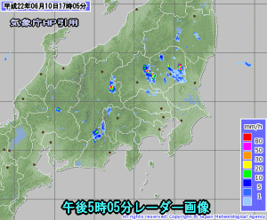 天気予報は当たるのか?(6月10日)若干不安定?