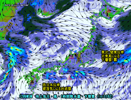 台風9号進路予想、西日本沿岸中心に雷雨(8月1日)