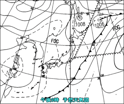 夕方以降の雨に注意、上空の寒気を伴う谷?(10月5日)