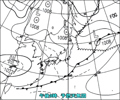 寒気南下し天気が動き出す(10月15日)
