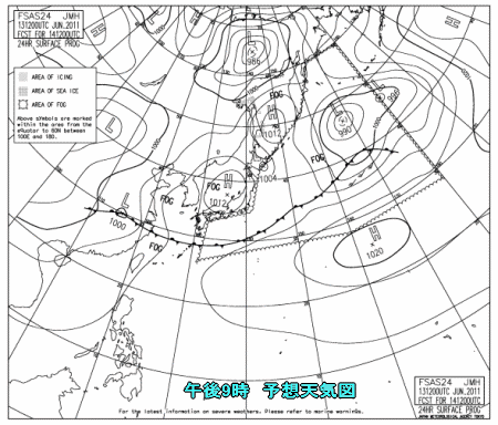 北日本・東日本不安定(6月14日)