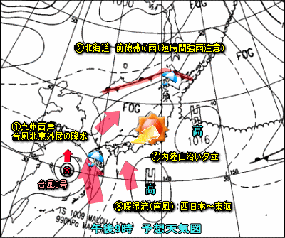 天気予報は当たるのか?(9月5日)台風9号進路は?猛暑は?