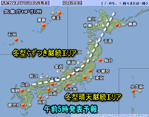 天気予報は当たるのか?(1月9日)