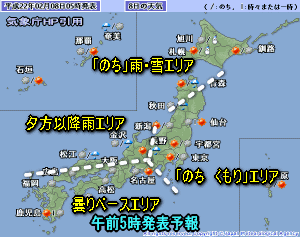 天気予報は当たるのか?(2月8日)