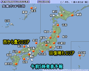 天気予報は当たるのか?(3月14日)