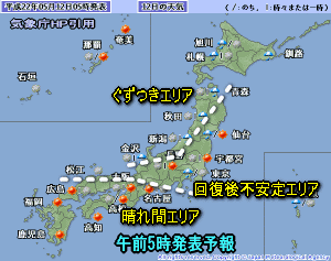 天気予報は当たるのか?(5月12日)