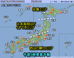 天気予報は当たるのか?(5月14日)