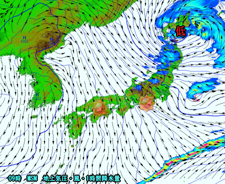 天気回復へ、3連休の雲と雨(10月7日)