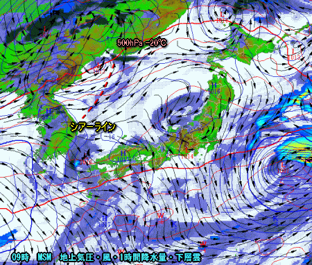 秋晴れの週末、ゆっくりと冬型へ(11月12日)