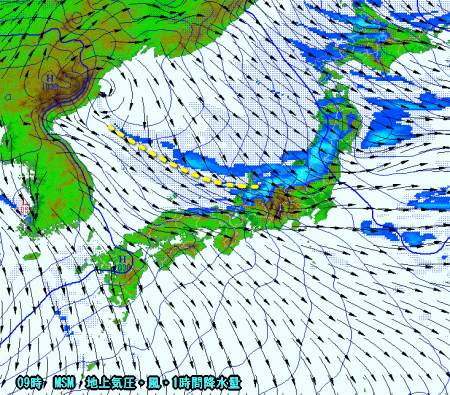 冬型続くき、寒気も居座る(12月18日)