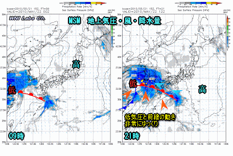 天気予報は当たるのか?(5月22日)