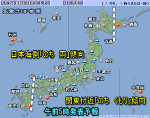 天気予報は当たるのか?(12月3日)