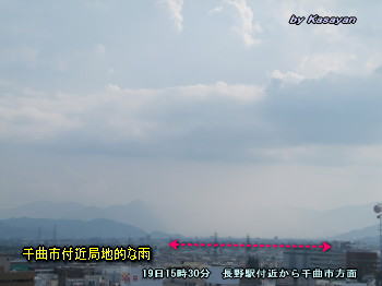 天気予報は当たるのか?(8月20日)昼間は暑く弱い夕立