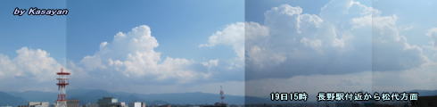 天気予報は当たるのか?(8月20日)昼間は暑く弱い夕立