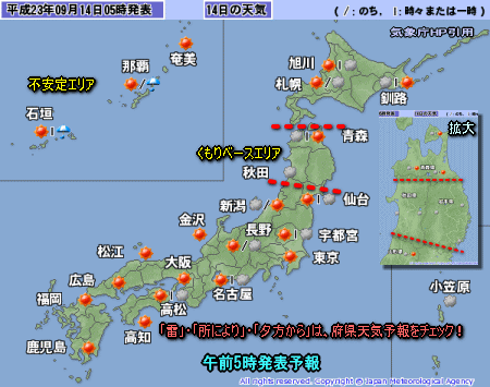 台風15号進路予想と「何が起こるか?」(9月14日)