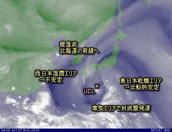天気予報は当たるのか?(8月7日)猛暑いつまで夕立は?