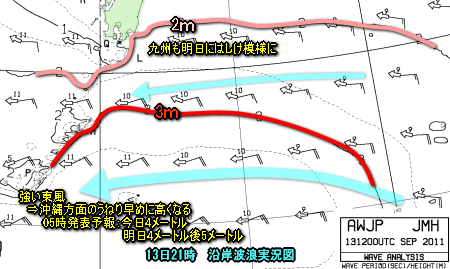 台風15号進路予想と「何が起こるか?」(9月14日)