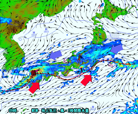 秋雨前線停滞で今日も雨、台風11号?(8月21日)