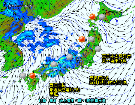 雨は西から・・不安定な空模様(6月1日)