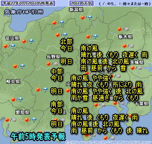 天気予報は当たるのか?(1月20日)