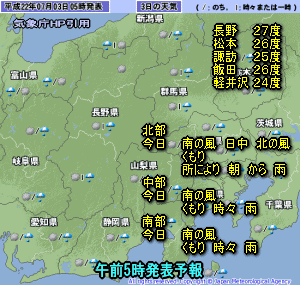 天気予報は当たるのか?(7月3日)不安定から梅雨前線へ