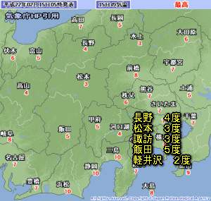 天気予報は当たるのか?(2月15日)