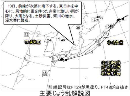 前線南岸へ、涼しい週末へ(8月19日)