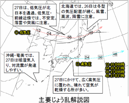 雨の降らない週末も一部は虫食い?(11月26日)