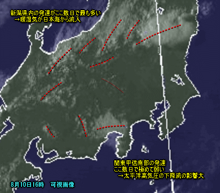 盆の天気、さらに猛暑、今日の雷雨は?(8月11日)
