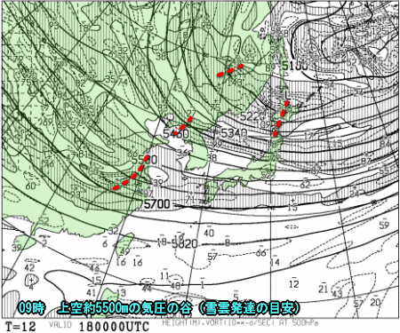 冬型続くき、寒気も居座る(12月18日)