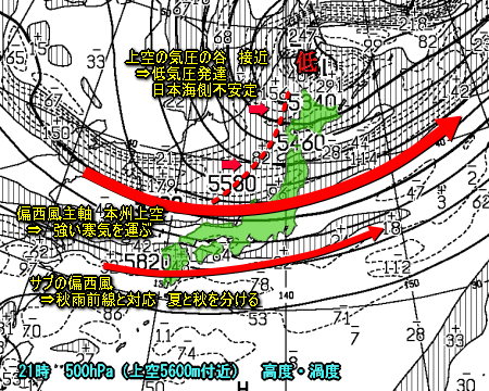 前線通過し寒気の中心南下、日本海側しぐれ初雪も(10月2日)