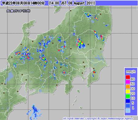 盆休みの天気?猛暑いつまで?今日の夕立は?(8月9日)