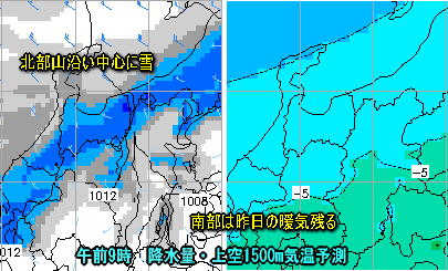 天気予報は当たるのか?(1月3日)