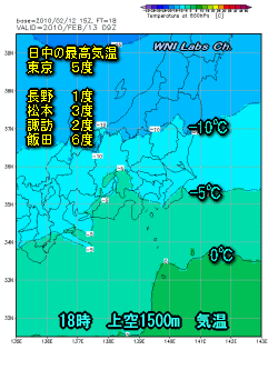 天気予報は当たるのか?(2月13日)