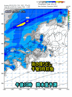 天気予報は当たるのか?(1月20日)