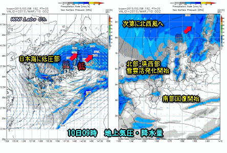天気予報は当たるのか?(3月9日)