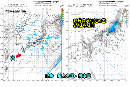 天気予報は当たるのか?(3月11日)
