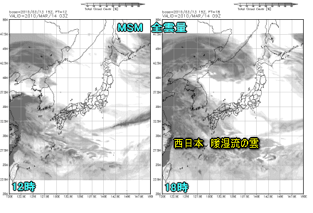 天気予報は当たるのか?(3月14日)