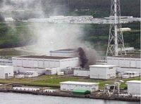 火災が発生した東京電力刈羽原発
