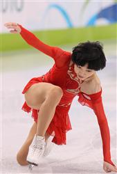 フィギュアスケートペアフリー川口悠子、アレクサンドル・スミルノフ組着氷に失敗した川口悠子