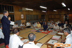 伊那市、上伊那広域連合が北新区で地元役員などを対象とした懇談会 いなまいドットコムより