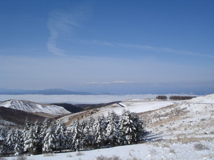雪と雲海の景色ふたたび