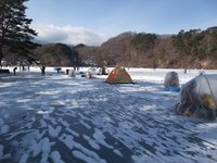 氷上わかさぎ釣り＠松原湖