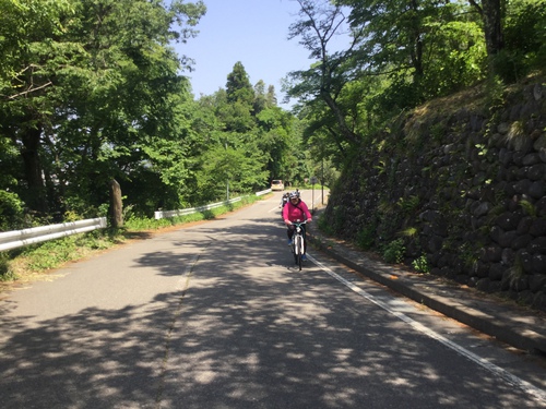 中野バラサイクリング　坂道