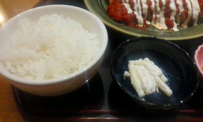 トマトチーズカツランチ