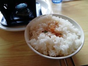 「聖地☆美味館」ホルモン鍋+飯500円 「聖地☆美味館」ホルモン鍋+飯500円