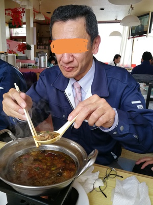 「聖地☆美味館」ホルモン鍋+飯500円 「聖地☆美味館」ホルモン鍋+飯500円