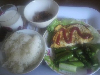 アスパラ炒め